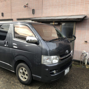 ハイエース、SOLARIMPACT(ソーラーインパクト)ガラス交換後