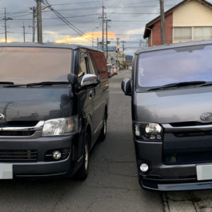 ソーラーインパクトとコートテクトの色の比較