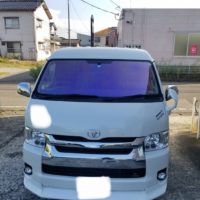 ハイエース ゴースト2ネオ カーフィルム施工